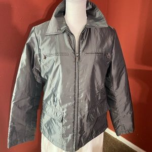 Retro Express Jacket, Color-Silver, Large